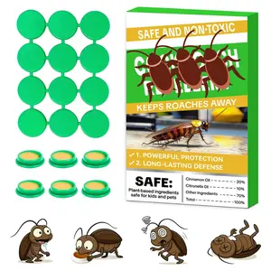 Gel Bait Traps, 24 Pack Cockroach Repellent Indoor Home, Roach Deterrent, Pet Safe Roach Repeller Outdoor, Keep Roaches Away, Clean for House, Hotel,Warehouse