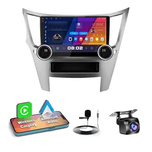 10.1 Inch Dual Knobs Android Car Stereo for 【Subaru Outback Legacy 2010-2014】with Wireless Carplay Android Auto Radio WiFi Bluetooth GPS Navigation FM