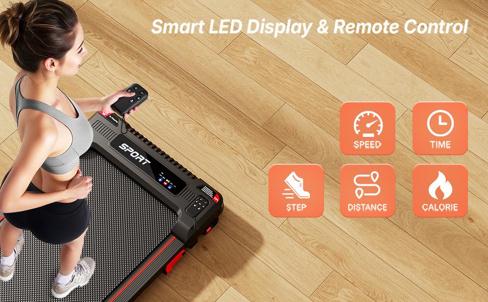 【StepIntoSpring】Walking Vibration Pad with 5% Incline, 2.5HP Under Desk Treadmill for Home & Office, 3 in 1 Portable Walking Pad with Soothing Massage, 330 Lbs Capacity, LED Display, Remote Control, ME