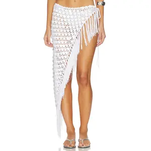 superdown Roca Crochet Midi Skirt in White