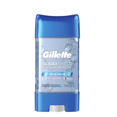 Gillette Cool Wave Clear Gel Men's Antiperspirant and Deodorant, 3.8 oz. Pack of 1