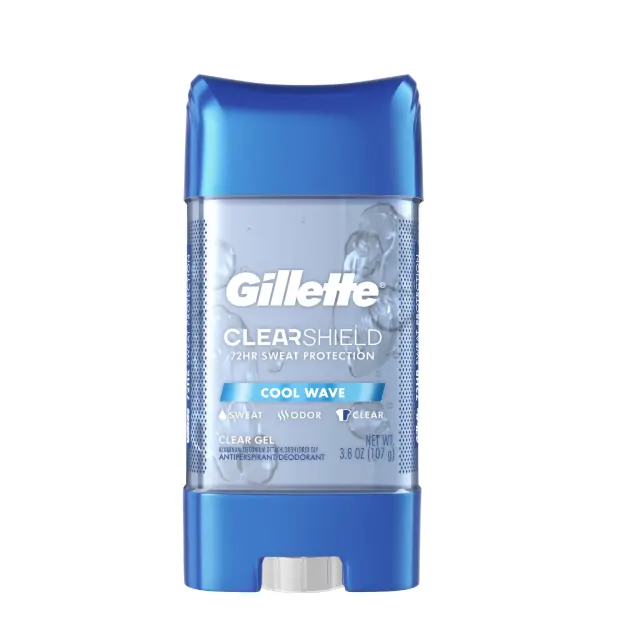 Gillette Cool Wave Clear Gel Men's Antiperspirant and Deodorant, 3.8 oz. Pack of 1