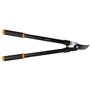 FISKARS 7112790 28 in. Heavy-Duty Bypass Metal Lopper - Tree Trimmer with Shock-Absorb Design, Soft Grip, Steel Blade for Outdoor Gardening