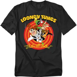 Looney Tunes Group That's All Folks Unisex Adult T Shirt
