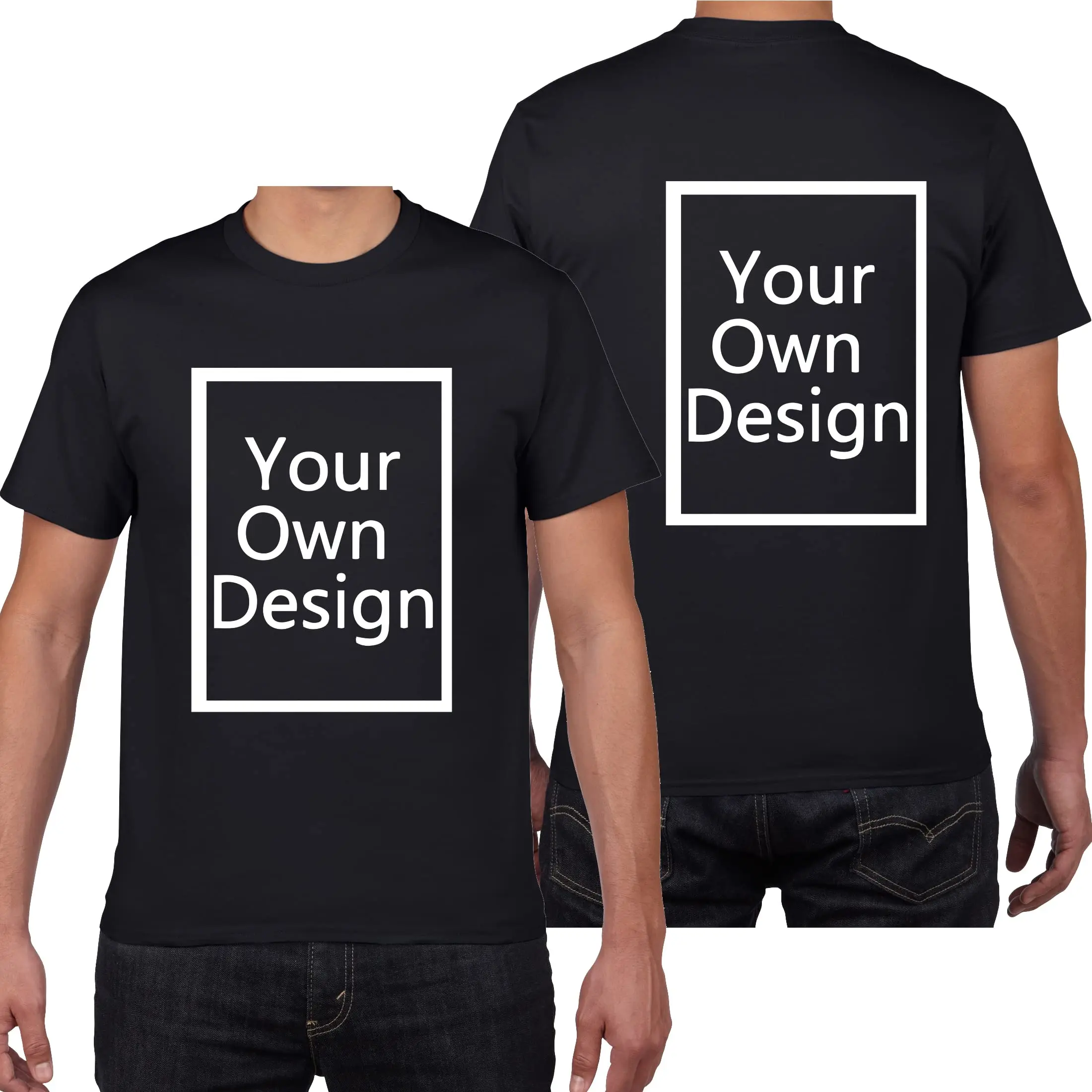 Custom T Shirts for Men/Women Design Your Own Shirt Add Text/Image/Logo Personalized Cotton Tee Printed Photo Front/Back Menswear Top