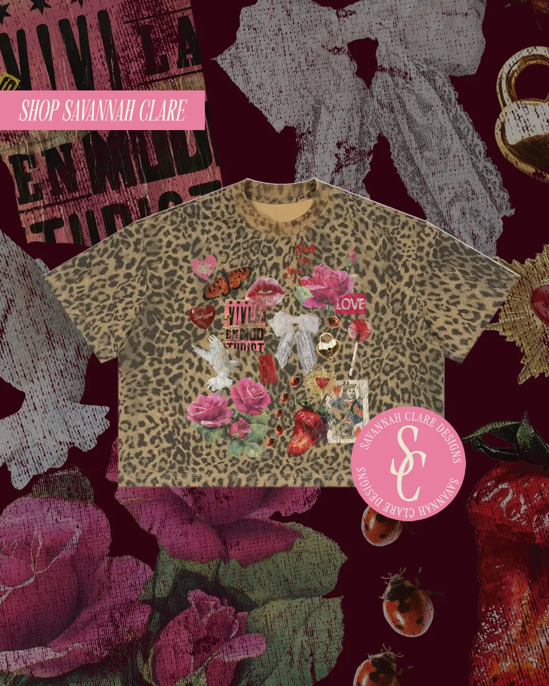 “WILD AT HEART” Cropped Tee
