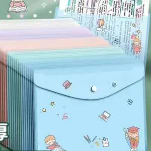 5 Colors of Folder - Simple Design with Cute Illustrations and Colorful Options