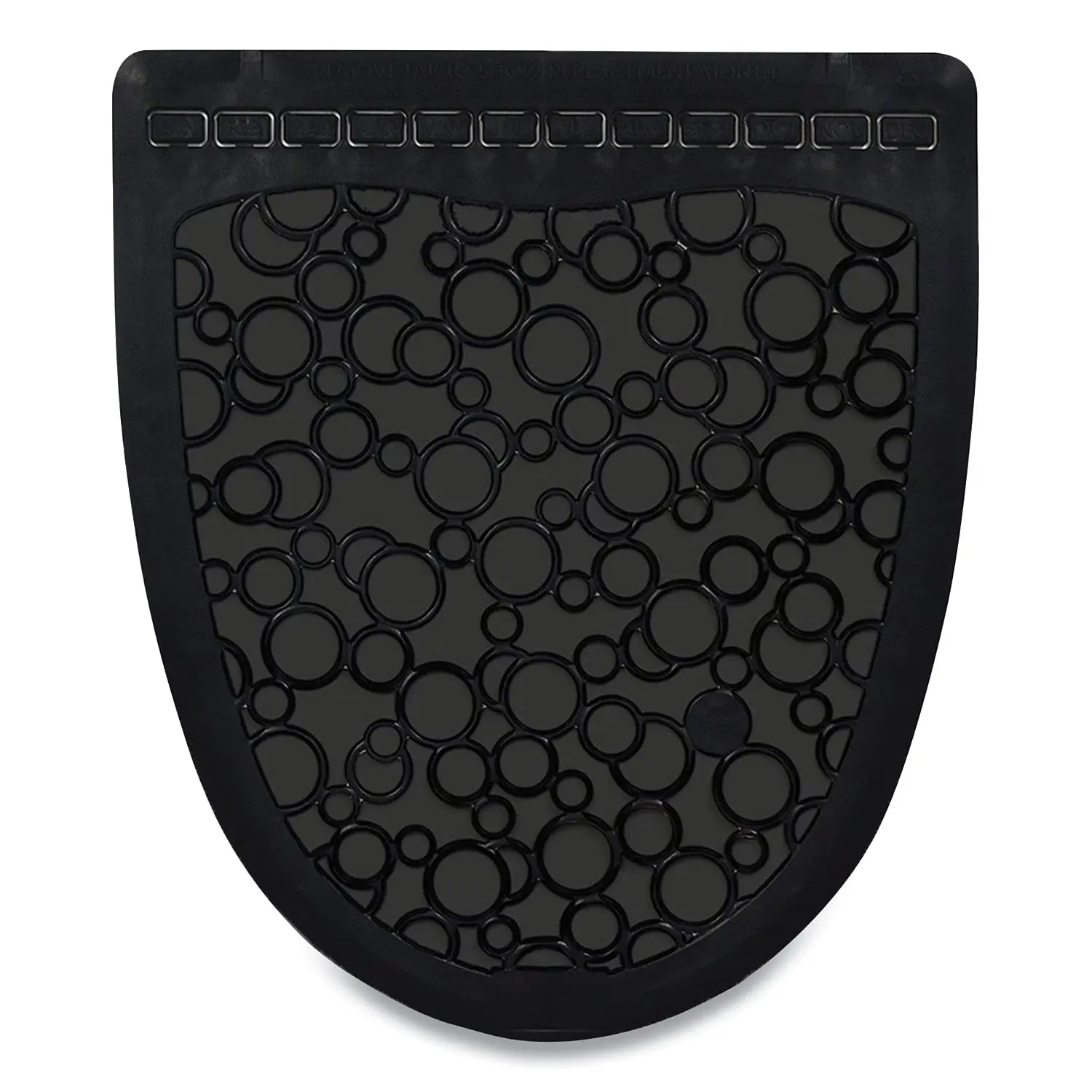 Fresh Products P Shield Urinal Mat for Floor Protection Highly Absorbent Neutralizes Odors Slip Resistant Long lasting Made In USA 6 Pack in Black