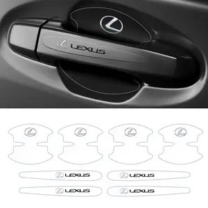 Transparent Car Door Handle Sticker, Hand Bowl Protection Decal for Lexus Es Rx Nx Is Gs Lx Ct Ux Models, High-Quality Auto Accessories