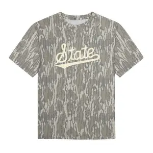 Mossy Oak State Classic Short Sleeve Tee - Comfortable Lightweight Shirt for Everyday Use, 3D Camo T-Shirt, 3D Camo Style T-Shirt, 3D Camo Shirt
