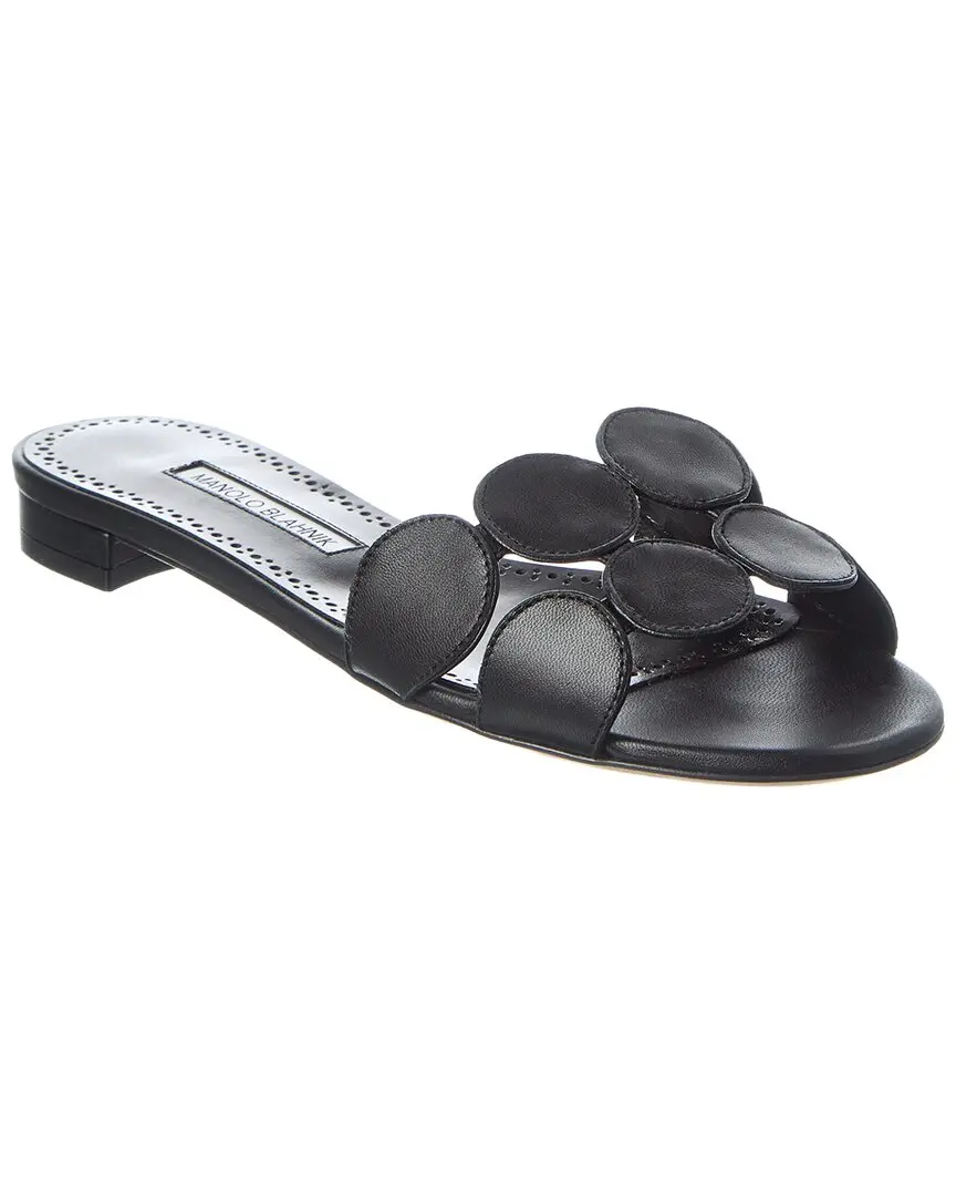 Manolo Blahnik Haribalmu Leather Sandal