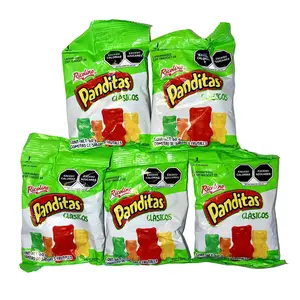 PANDITAS GOMILOCAS - 5-PACK - DULCES RICOLINO - PINGUINOS - DIENTES- HAMBURGUESAS - GOMAS - PROUCT OF MEXICO