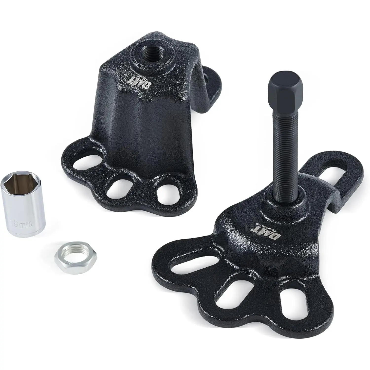 Motor Tech Universal Front Wheel Hub Puller Set for 3-3/4 to 4-1/2 Inch IDs, Rear Axle Puller Kit for 4-1/2 to 5-1/2 Inch IDs, Flange Type Axle Remover Tool with 5/8 inch x 18 Forcing Bolt