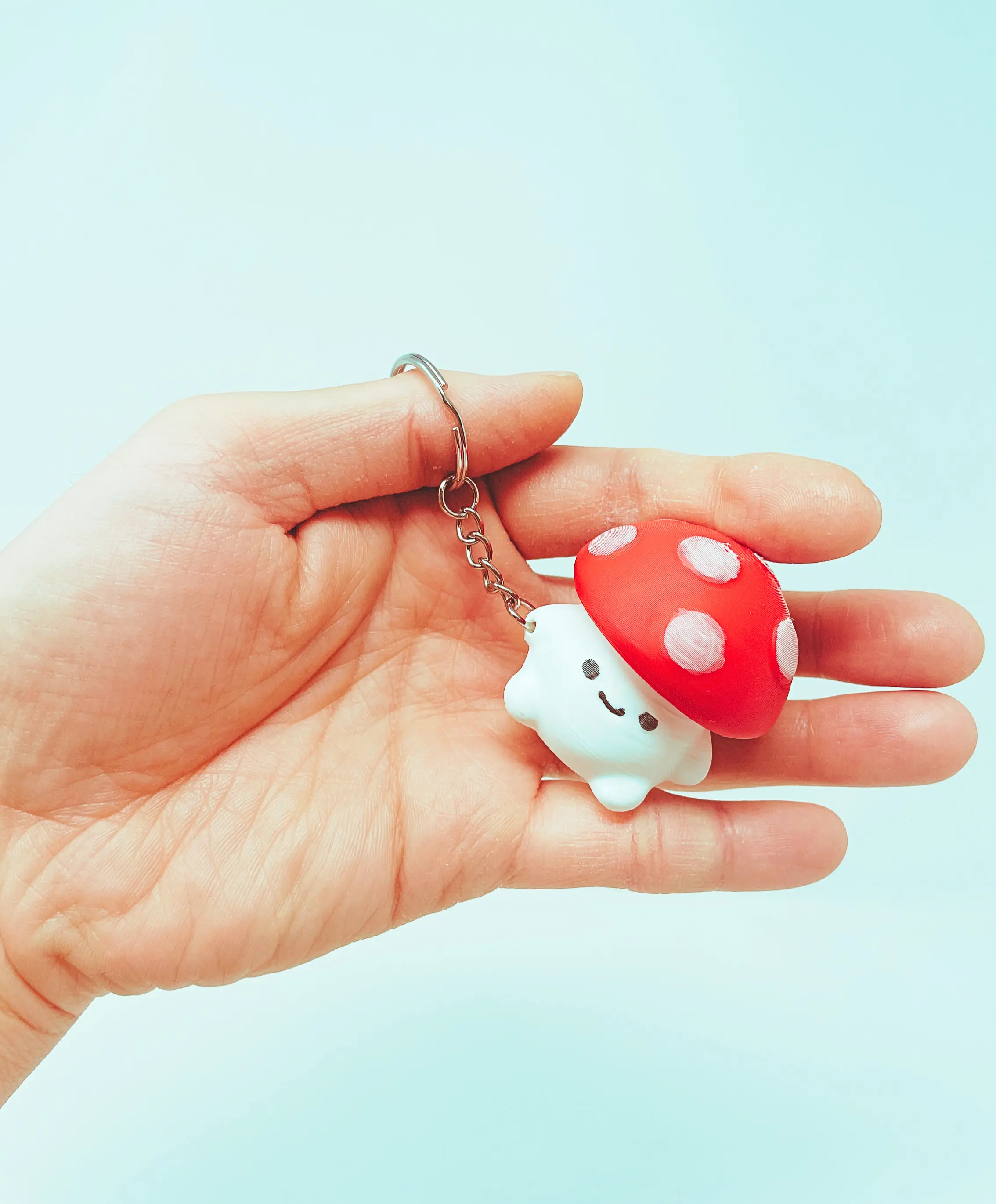 Mushroom Clicker Fidget Keychain Toy Stress Relief Gift