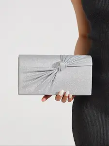 Women's Elegant Glitter Evening Bag, Exquisite Clutch Bag, Trendy Versatile Bag for Party Decor, Perfect for Wedding and Formal Dress