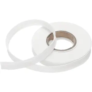 1/2 Inch Single Fold Bias Tape Polyester Continuous Bulk Bias Tape for Sewing Seaming Quilting Hemming Binding Crafts (White 10 Yards)
