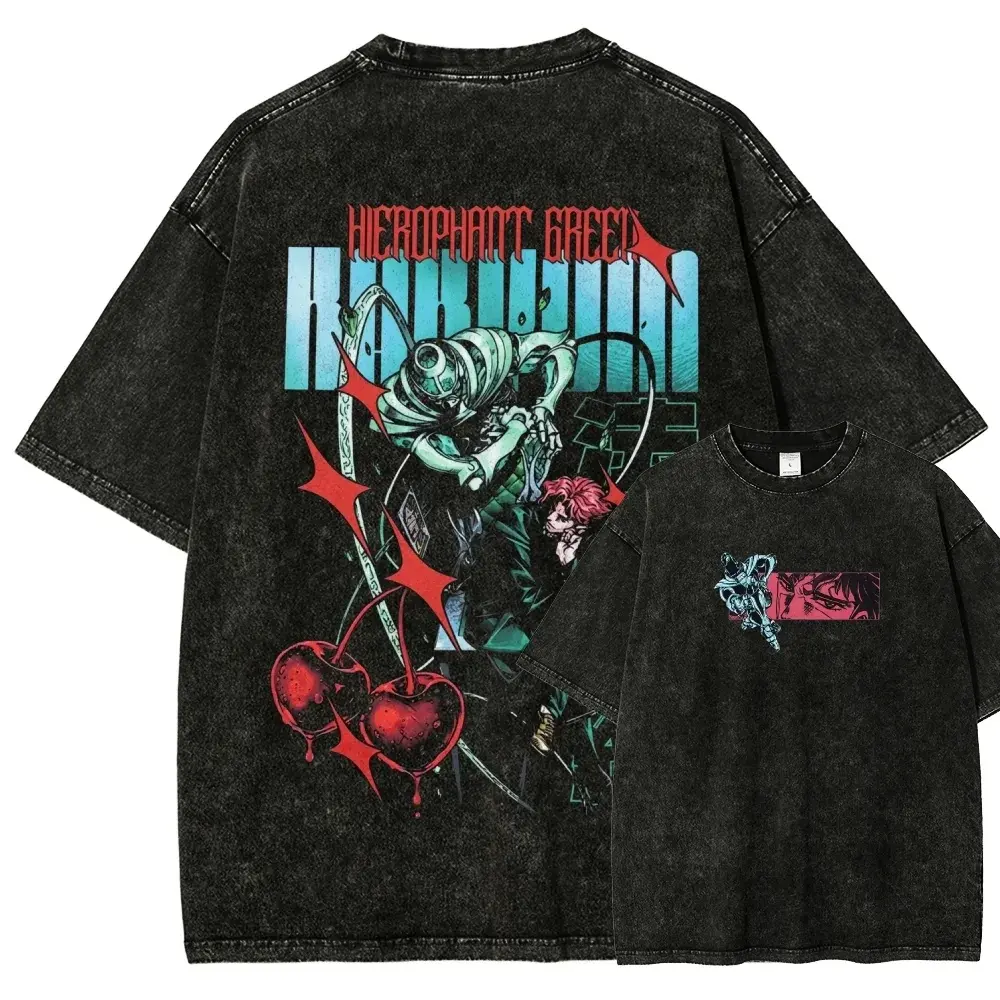Jojo's Bizarre Adventure Unisex Fit Washed T-Shirt 29