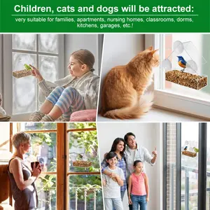 Easy to Install Window Bird Feeder - The Perfect Gift for Bird Lovers and Seniors Who Enjoy Wildlife
