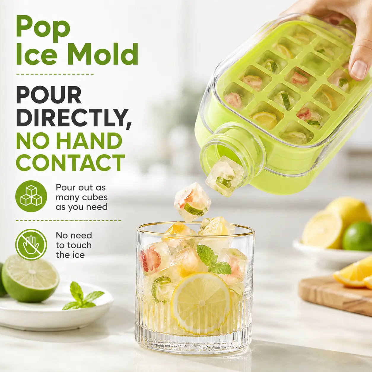 One-Press Pop! ice cube Drops Straight into Your Bottle – The Ultimate Summer Vacation Secrets