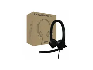 Logitech H570e USB Headset With Microphone for PC and Mac, USB-A Wired Headset With Stereo Sound, Noise-Canceling Mics and Inline Controls, Certified for Microsoft Teams, Black - Microsoft Teams Certi