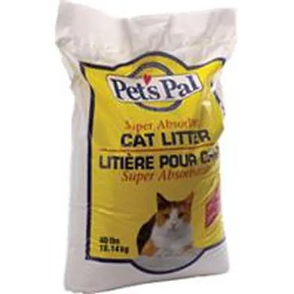 Pestell Pet Clay Cat Litter - Bagged, Odor Control, Super Absorbent (SKU 008102) - 40 Bags