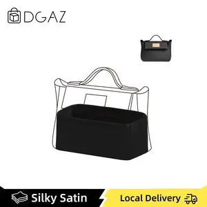 DGAZ Luxury Silk Purse Organizer Insert for Hermes 24/24 Mini Bags, Tailored Handbag Organizer