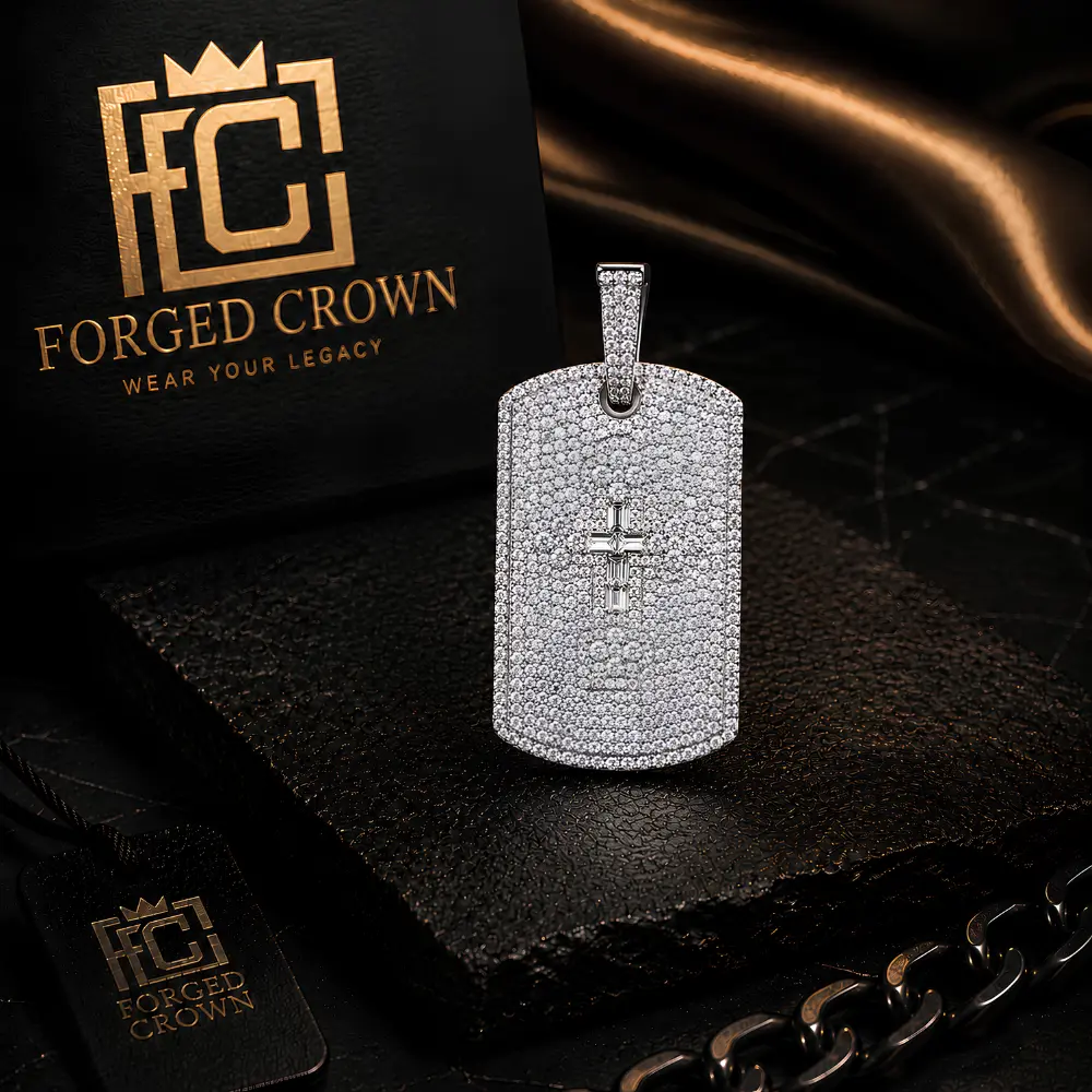 Moissanite Minimalist Pendant Platinum Finished S925 Sterling Silver
