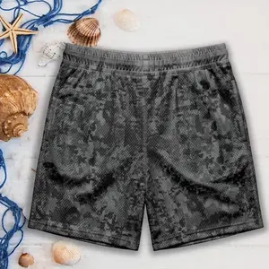 Shadow Camo Mesh Shorts Men Women Stealth Military Tactical Print Loose Fit Streetwear Gym Workout Casual Breathable Unisex All Season Sport Shorts
