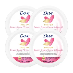 Dove Beauty Cream, Pink - 2.53 oz Face and Body Lotion - Pack of 4