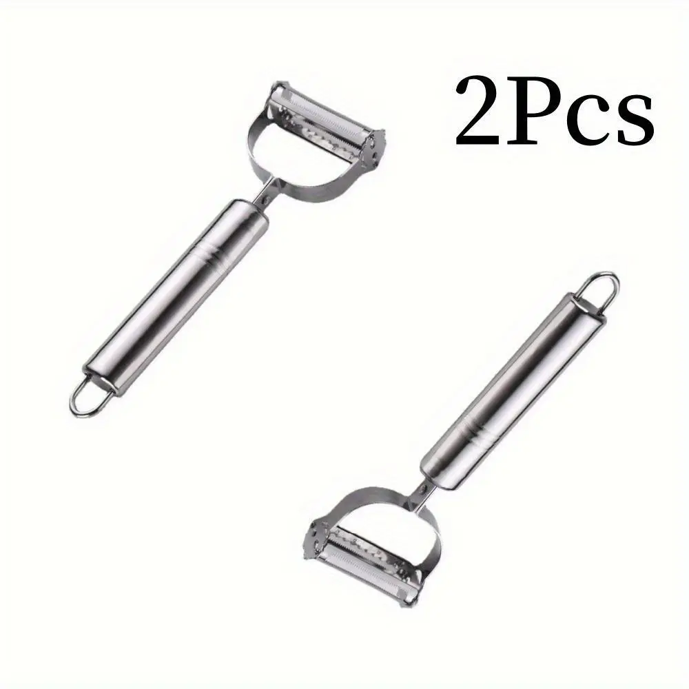 2 pieces stainless steel premium multi functional vegetable peeler and grater set effortless fruit potato grater perfect for dining food truck and restaurant use