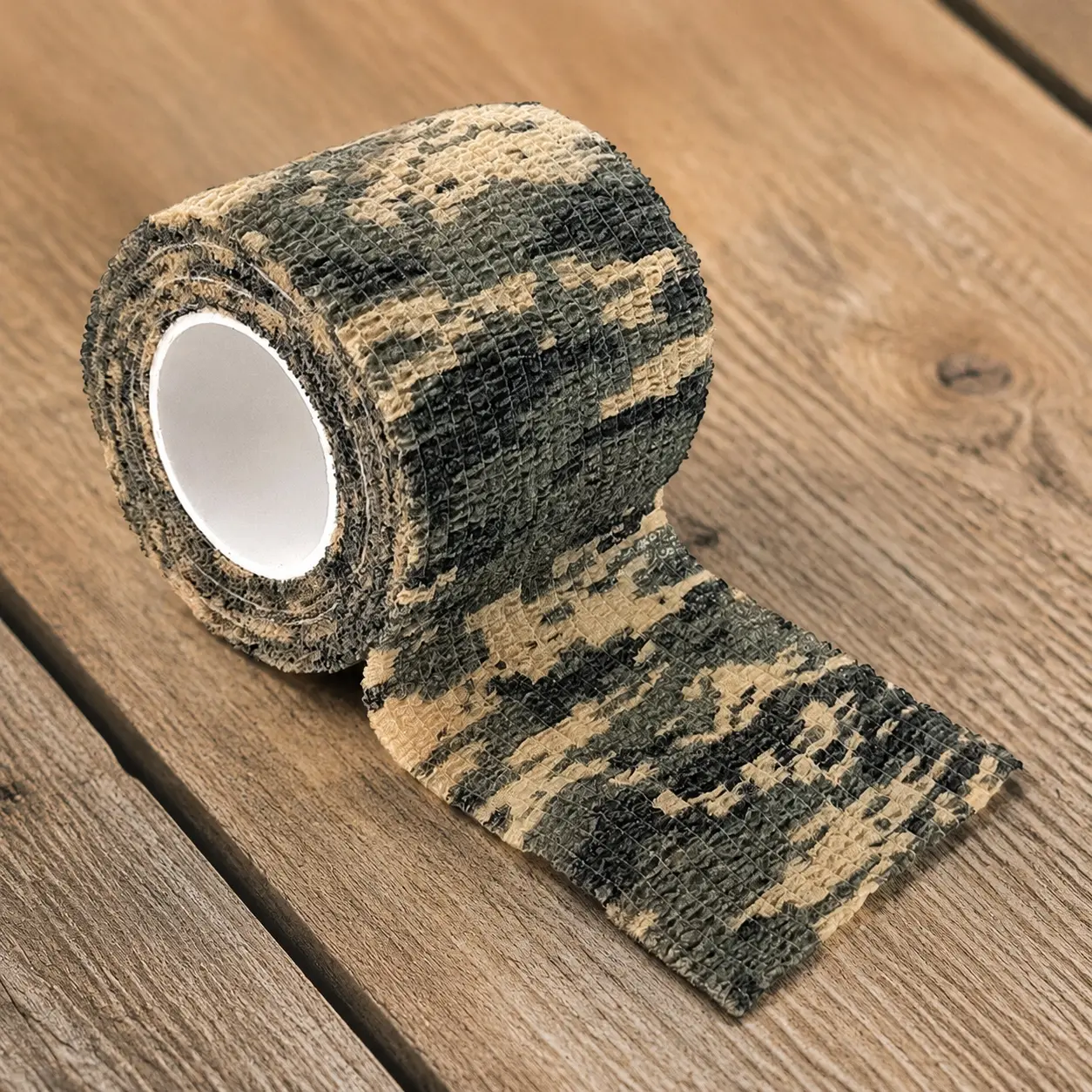 Waterproof Camouflage Self-Adhesive Bandage Roll, Elastic Sports Tape for Ankle & Wrist Support, First Aid for Sprains, Invisible Medical Wrap, High-Strength Injury Recovery Gear, Outdoor Emergency Supply