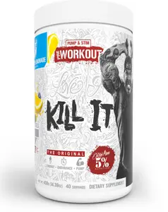 Kill It Pre Workout – Rich Piana 5% Nutrition Formula with Creatine, Beta-Alanine & Caffeine – Pump, Strength, Endurance – 40 Servings Healthcare Supplement
