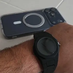 New Trendy Men's High-End Quartz Analog Watch, Arabic Numerals Wristwatch, Fashion Simple Couple Watch, Stylish and Elegant Timepiece