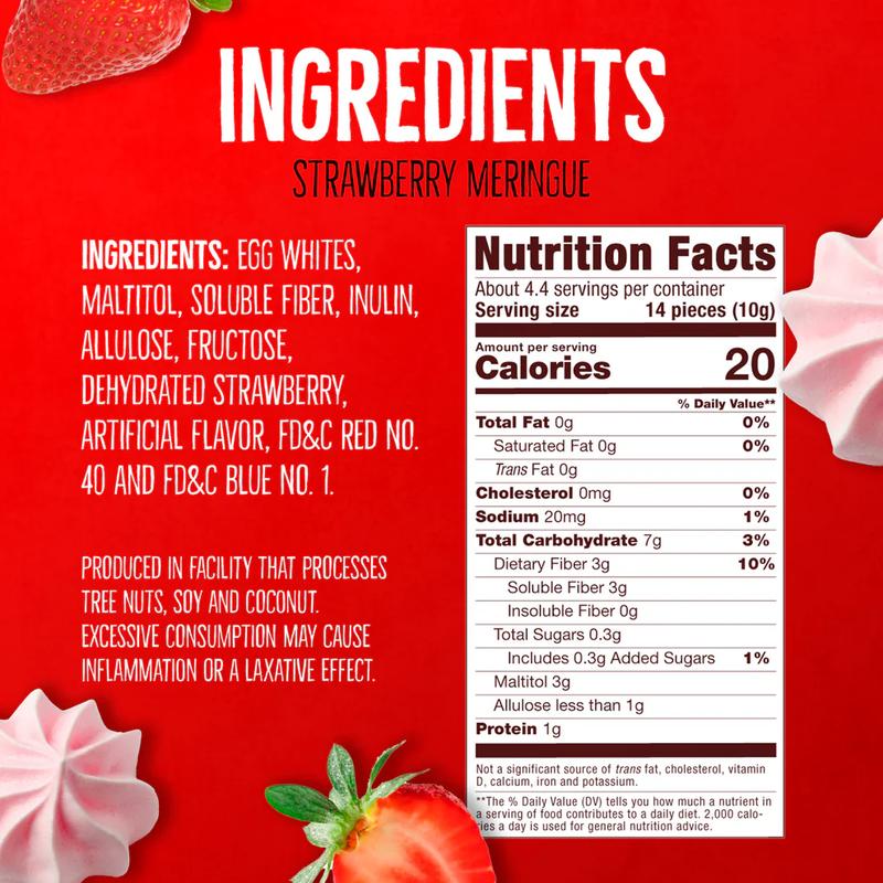 Sweet Harmony Strawberry & Vanilla Meringue Cookies – 4 Pack