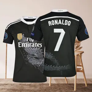 1415 Third Away Short Long Sleeve Black Dragon No. 7 C Ronaldo Soccer Jersey