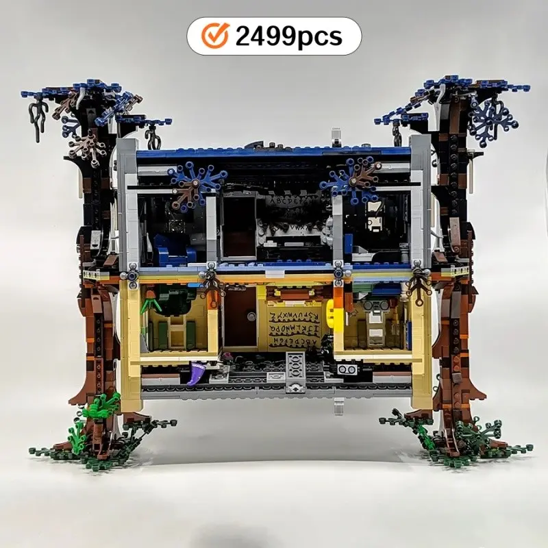 2499pcs 75810 Inverted World Model Display Blocks, Adult Brick Building Toys, Festival Gift, Unisex Figurines & Miniatures, Interlocking Building Block, Building Blocks Set, DIY Building Model