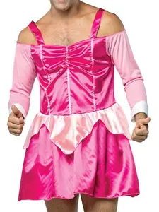 My Hairy Princess Sleeping Boozey Costume, Adult Men's One Size Menswear Satin Clothes Dress