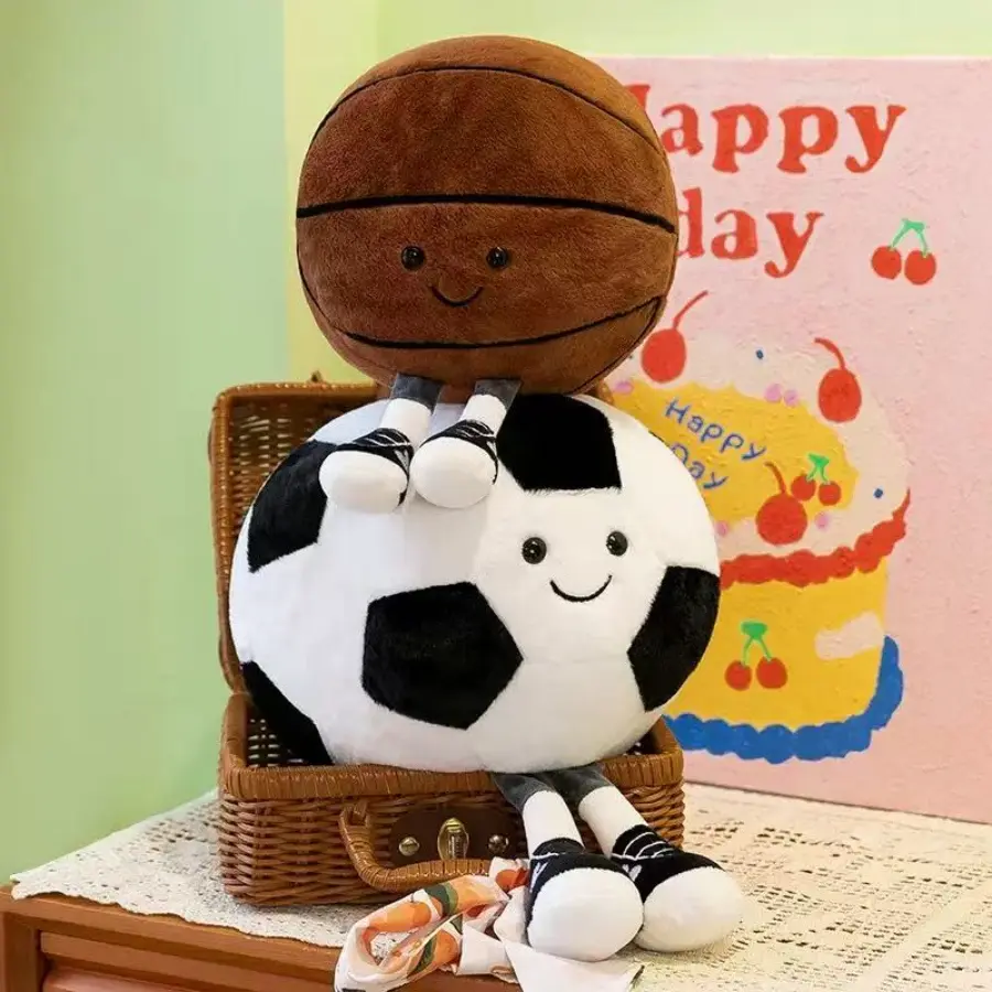 Football Plush Toy Soft & Cuddly Soccer Ball Plushie for Kids 27cm Perfect for Playtime & Gift Giving Ideal Soccer Ball Shape Stuffed Animal grateful kids gifts