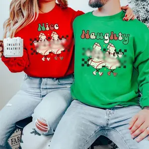 Fun Couple Christmas, Cute Couples Christmas Sweaters, Couple Christmas Sweaters, Christmas Party Sweatshirts,Matching Christmas Sweatshirts