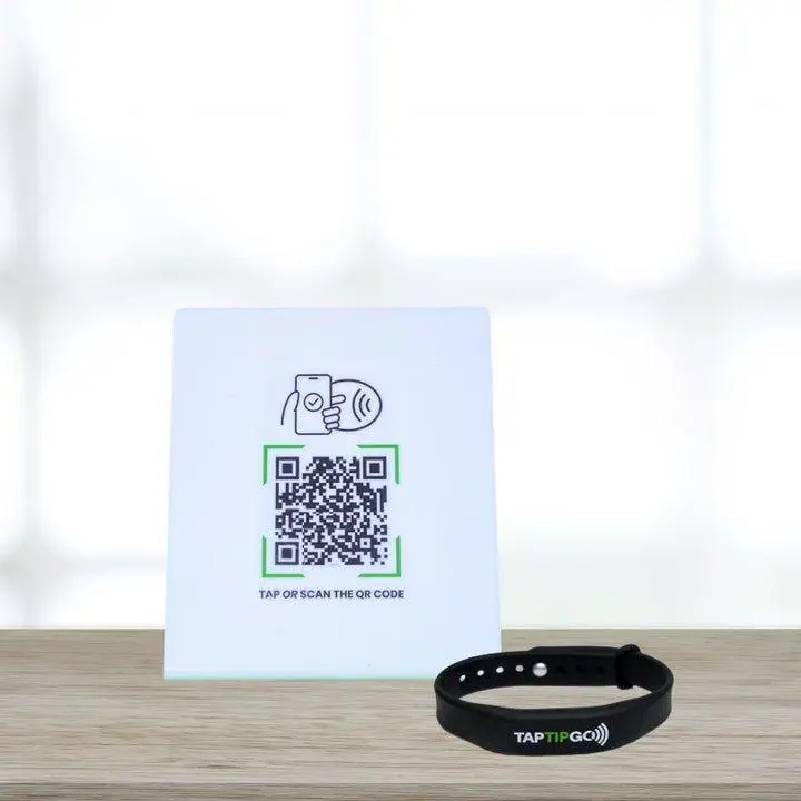 Tap Tip + Go Bundle includes GoBand + GoStand. The ultimate tipping combo is excellent for both mobility and visibility — synced to the same custom profile.