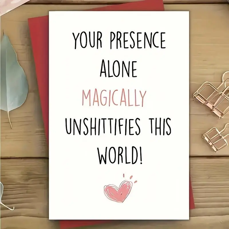 Funny Birthday Card, Creative Birthday Greeting Card with Envelope, Birthday Gift for Friend, Family, Lover, Birthday Supplies