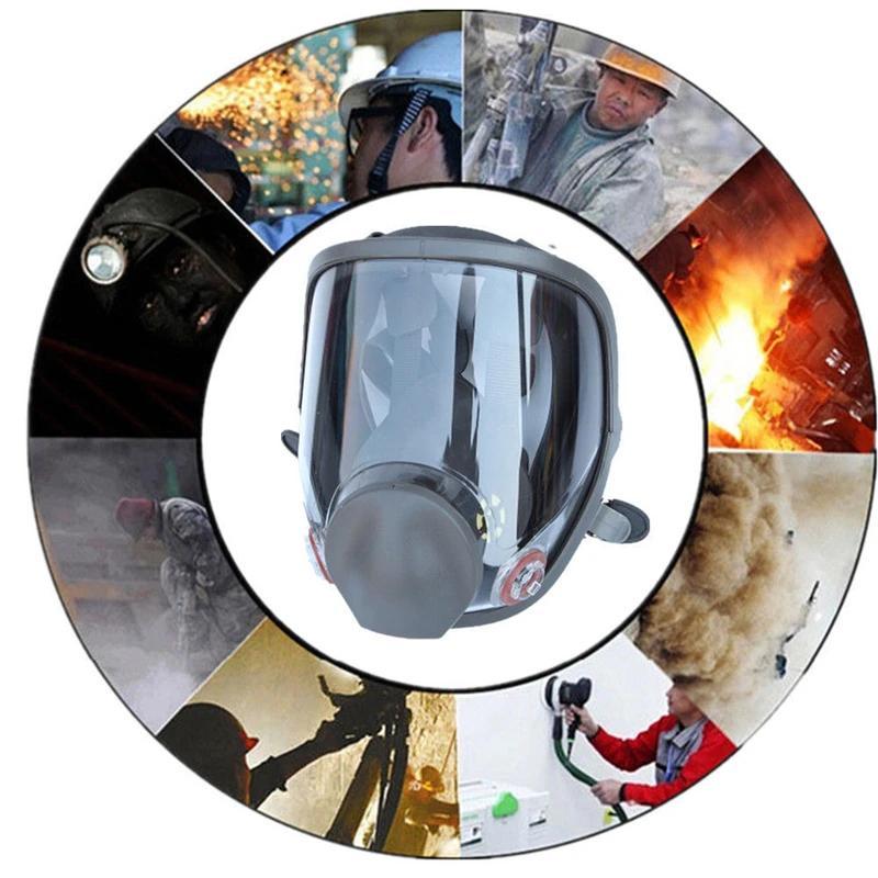 17 in 1 Full Facepiece Reusable Respirator Mask 6800 for Spray Paint and Welding, 17 in 1 Anti-Fog Respiratory Supplies with Wide View