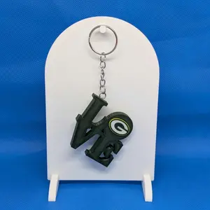 Green Bay Packers Keychain - Packers Love Park Keychain 2x2 Inches