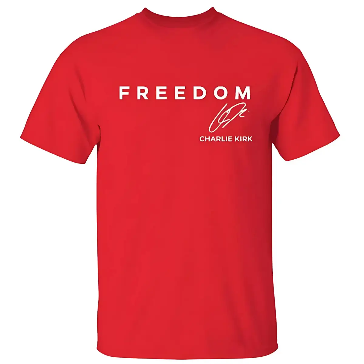 Wear Red on October 14th as CJK Day T-Shirt, C.K. Birthday Tee, Charlie Kirk Shirt, Graphic Design Unisex Cotton T-shirt for Men for Women Menswear Wo