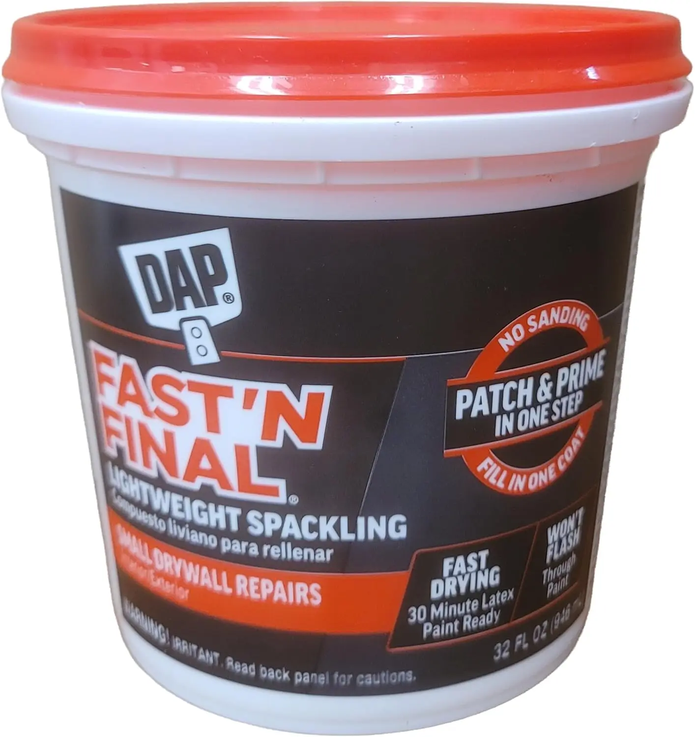 DAP FAST'N Final Lightweight Spackling Ready to Use White Lightweight Spackling Compound