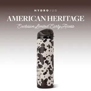 HydroJug Ease2o Water Bottle with Straw & Chug Lid, Stainless Steel, Vented Cap to Help Reduce Pressure, Water-Level Window, Cup Holder Friendly, Non-Slip Base