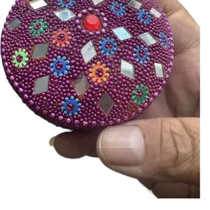 Mirrored Indian jewelry box