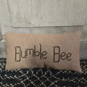 Bumble Bee Cross Stitch Pillow