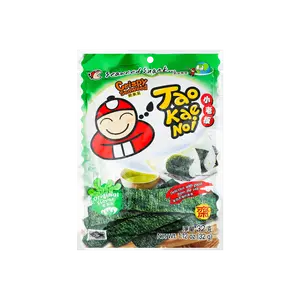 Tao Kae Noi Big Sheet Crispy Seaweed Original Flavor 28g - Authentic Thai Snack, Ready to Eat Nori Strips