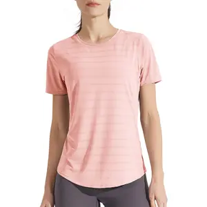 Libin Women's Workout T Shirts Short Sleeve Gym Running Athletic Tops Quick Dry Crewneck Yoga Shirts